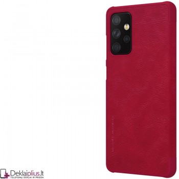 Odinis dėklas Nillkin qin serijos - raudonas (telefonams Samsung A72/A72 5G) Odinis dėklas Nillkin qin serijos - raudonas (telefonams Samsung A72/A72 5G)